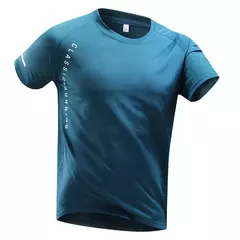 CHRLCK-Camiseta masculina de corrida, seda gelo, top fino, secagem rápida, mang na internet