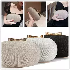 Embreagem nupcial de casamento para mulheres, bolsa de festa noturna, bolsas de ombro, strass elegantes, forma de ovo, embreagem de banquete - Wolf Magazine