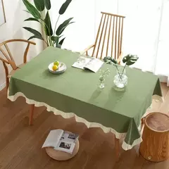 Toalha de mesa de algodão, Toalha de mesa branca lavável para festa de casamento Decoração de banquete de jantar - comprar online