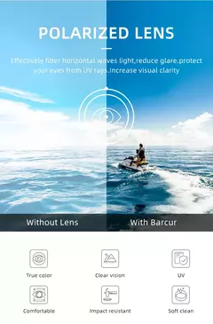 BARCUR-Óculos de sol polarizados para homens, acessórios para óculos, condução, pesca, caminhadas, óculos de sol - Wolf Magazine