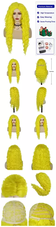 Gnimegil sintético onda longa cur perucas femininas peruca marrom natural com clipe parte livre franja lateral 80s perucas encaracoladas para mulher peruca ombre - Wolf Magazine