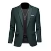 15-color boutique moda terno 6Xslim masculino fino noivo casamento terno jaqueta de escritório de negócios terno casual cor sólida terno jaqueta
