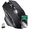 INPHIC-PM6 Mouse Recarregável Sem Fio, Compatível com Bluetooth, Office Mute, Suporte PC, Laptop, Tablet, Smartphone, Universal, 2.4G