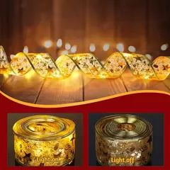 1/2/3/5/10m ano novo fita de natal luz de fadas corda guirlanda luzes árvore de natal ornamento fita luz decoração para casa - comprar online