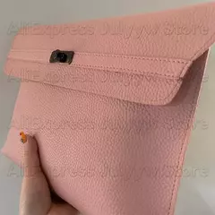 Envelope de couro PU para mulheres, embreagem vermelha, bolsa feminina, padrão de lichia, bolsas de mão simples, vermelho - comprar online