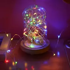 Fairy LED Lights String com Botão, 3 Modos, Guirlandas, Bateria, Enfeite de Natal, Festa de Casamento, Árvore de Natal, Decoração de Ano Novo - Wolf Magazine