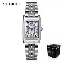 Imagem do Sanda-relógio de pulso analógico empresarial para mulheres, design elegante, m