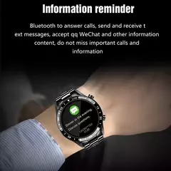 LIGE-Luxo Full Circle Touch Screen Smart Watch para Homens, Bluetooth Call, Faixa de Aço, Impermeável, Esportes, Fitness, Android, iOS - Wolf Magazine