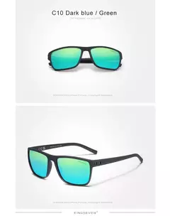 Kingseven óculos de sol polarizados para homens e mulheres, moldura quadrada, melhor para dirigir, viagens ao ar livre, novo lc755 - loja online