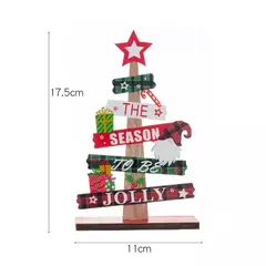 Árvore De Natal De Madeira Desktop Ornamento, Placa De Sinal De Papai Noel, Decoração De Natal Para Casa, Presente De Ano Novo, Feliz Natal, 2025 - comprar online