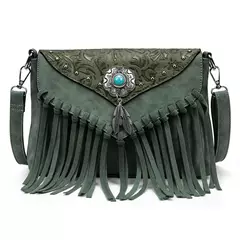 Celela design original bolsa de ombro para as mulheres couro do plutônio luxo embreagem designer bolsas ocidental bolsa franja saco do mensageiro - comprar online