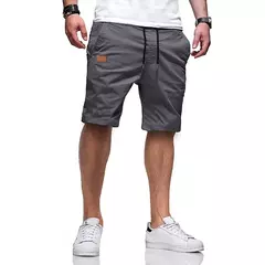 Imagem do Calções de algodão hip hop masculino capris casual, esportes de corrida, calças de rua, perna reta, alta qualidade, nova moda, verão