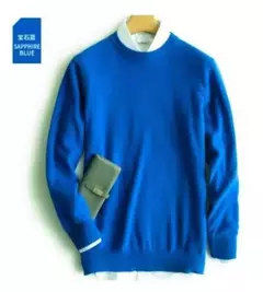 Pulôver de caxemira masculino, suéter clássico de algodão quente, camisa para outono e inverno, 2022 - loja online