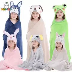 MICHLEY-toalhas de banho com capuz para criança, roupão macio, cobertor swaddle de sono quente, chuveiro para meninos e meninas, recém-nascido 0-9T - loja online