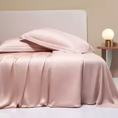 Lanlika Top Grade Natureza 100% Seda Bedding Set Beleza Capa de Edredão Folha Plana Rainha Rei Cama Fronha De Linho Para O Presente Do Sono na internet