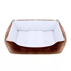 Cama para cão gato animal de estimação quadrado casil de pelúcia médio pequeno cão sofá cama almofada pet calmante cama do cão casa suprimentos para animais de estimação acessórios na internet
