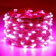 Bateria Powered LED Fairy Lights, Copper Wire String Lights para quarto, jardim, festa, casamento, decoração de Natal, 1 m, 2 m, 3 m, 5 m, 10 m, 20m
