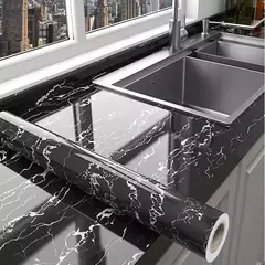 Papel de parede autoadesivo de mármore, Oil Proof, Adesivos em rolos para cozinha, Impermeável, Papel de contato para parede do banheiro - comprar online