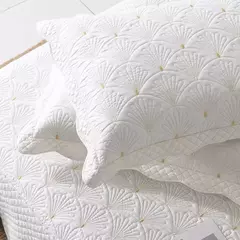 Colcha acolchoada de algodão bordado nórdico, cobertor acolchoado, colcha, colcha para casa, verão, 3 peças