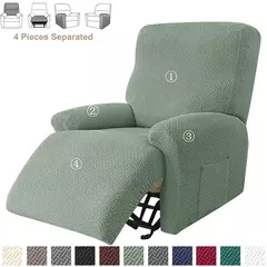 Jacquard Stretch Reclinável Sofá Covers, Poltrona elástica Split, Capa de cadeira antiderrapante, Cadeiras Lazy Boy, Slipcovers para sala de estar