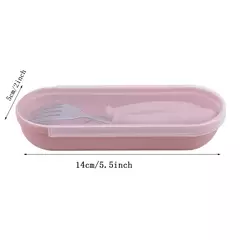 Talheres portáteis de aço inoxidável para crianças, Spoon Forks Box Utensílios de alimentação do bebê Conjunto de talheres para bebês, 3pcs - comprar online