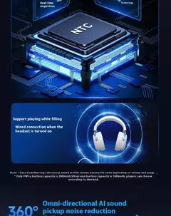 MCHOSE V9 pro fone de ouvido sem fio Bluetooth com microfone de três modos de redução de ruído som dinâmico baixo atraso escritório e jogos - loja online