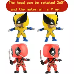 Figura Funko Pop-Action de Dead Pool, Filme da Marvel, Personagens Kawaii, Boneca de Brinquedo, Decoração de Modelo, Wolverine, Wolverine, Anime na internet