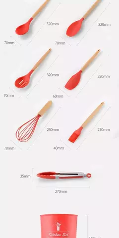 Produto comestível antiaderente silicone utensílios de cozinha turner espátula colher de madeira lidar com prático ferramenta de cozinha utensílios de cozinha na internet