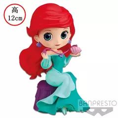 Novo bandai disney a pequena sereia anime qposket personagens ariel glitter linha figura de ação modelo colecionável brinquedos aniversário - comprar online