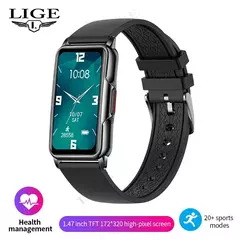 Imagem do LIGE Smart Watch Mulheres Full Touch Screen Chamada Bluetooth IP67 À Prova D' Água Esportes Fitness Tracker Smartwatch Mulheres