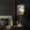 Luxo Lâmpada De Parede Com Onda De Água Padrão, Todo O Cobre, Sala De Estar Fundo, Quarto, Cabeceira, Hotel, Salão, Corredor