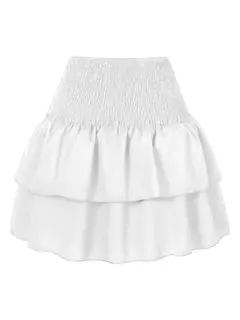 Saia com borda plissada estampada para mulheres, saia curta plissada floral, minissaia feminina de férias Boho, saia sexy Y2K, nova moda - comprar online