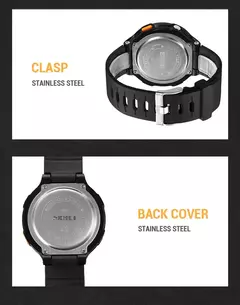 SKMEI-1841 Luxo Digital Sports Watch para homens, relógio de pulso impermeável, cronômetro, contagem regressiva, relógio militar, 1560 - comprar online