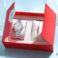 Imagem do OLEVS-Relógio de pulso impermeável para mulheres, relógios elegantes e simples, originais e pequenos, data luminosa, presente para menina