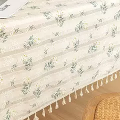 Pequena Margarida Padrão Toalha De Mesa De Mesa, Bordado, Festa De Casa, Retangular, Fluindo Design Floral, Mesa De Jantar Pano, Simples - comprar online