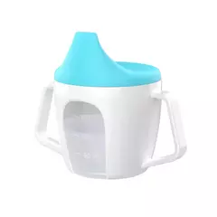 Bebê aprendendo beber copo bonito garrafa de água com dupla alça bpa livre leakproof crianças copos de água garrafa duckbill copo