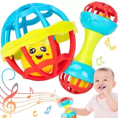 Brinquedos Educativos Sensoriais para Meninos e Meninas, Grab Spin Chattles, Presente Recém-nascido, Infantil, 0-12 Meses, Shaker, Grab - Wolf Magazine