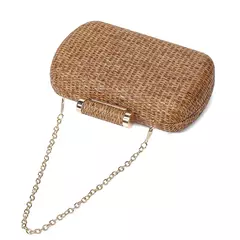 Bolsa de embreagem para mulheres, Bolsa de Raffia para senhoras, Bolsa de noite, Crochet Crossbody Bags, Ombro de praia, Verão, Saco de mão tecido luxuoso na internet