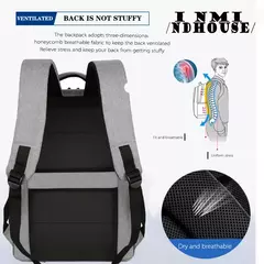 Mochila simples e elegante, mochila multifuncional de grande capacidade para deslocamento, viagens de negócios, bolsa para computador de estudante-ll - loja online