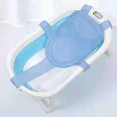 Recém-nascido Ajustável Banheira Travesseiro Assento, Cruz-Shaped Almofada, Anti-Slip Banho Do Bebê Net, Crianças Berço Do Chuveiro,... - comprar online