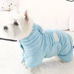 Roupão absorvente para cães, toalha de banho para animais de estimação de secagem rápida para cães pequenos, médios e grandes, acessórios para cães