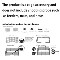 Cerca rosa para animais de estimação, malha de ferro diy, pode ser combinada livremente, gaiola para gatos, gaiola para cães, hamster, gaiola para coelho