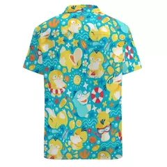 Camiseta havaiana masculina de manga curta, estampa de ovelha 3D, roupas de praia soltas, camisas grandes, verão - loja online