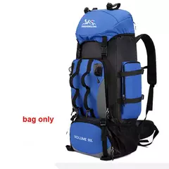 Impermeável Caminhadas e Camping Mochila, Sacos Esportivos ao Ar Livre, Trekking Bag, Mochila de Grande Capacidade, Equipamento de Viagem, 90L - comprar online