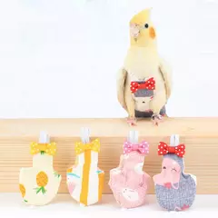 1pc pet papagaio fralda gravata preto phoenix pombo vôo terno lavável roupas pequeno médio grande animal de estimação ao ar livre pássaro fezes bolso - comprar online