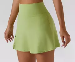 Conjunto de saia de ioga para mulheres, treino de ginástica, sutiã de ombro feminino de cintura alta, sutiã de tênis feminino - comprar online