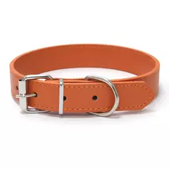 Coleira de couro para cachorro, cor sólida, ajustável, gato, filhote de cachorro, alça de pescoço, adequada para cães médios e pequenos, suprimentos para animais de estimação na internet