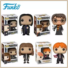 Funko pop harry figuras de ação hermione ron snape popular filme mágico periféricos ornamento raro modelo criança hobbies presentes