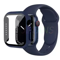 Imagem do Caixa de vidro e pulseira para Apple Watch, Apple Watch Band, Protetores de Tela, iWatch Series 8, 7, 6, SE, 5, 4, 42mm, 44mm, 41mm, 40 milímetros, 38 milímetros, 45 milímetros, 49 milímetros