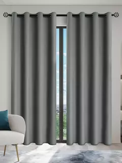 Imagem do Cortinas blackout sólidas com ilhós, Total Privacy cortinas para quarto, 1pc
